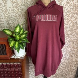 Puma hoodie dress purple